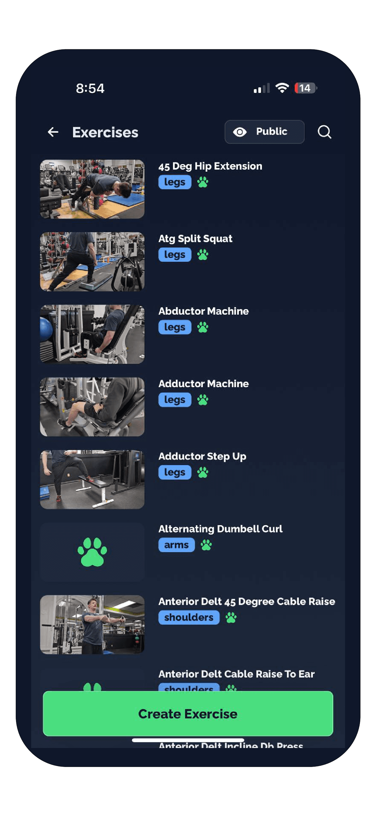 Tracked Training Mobile App
