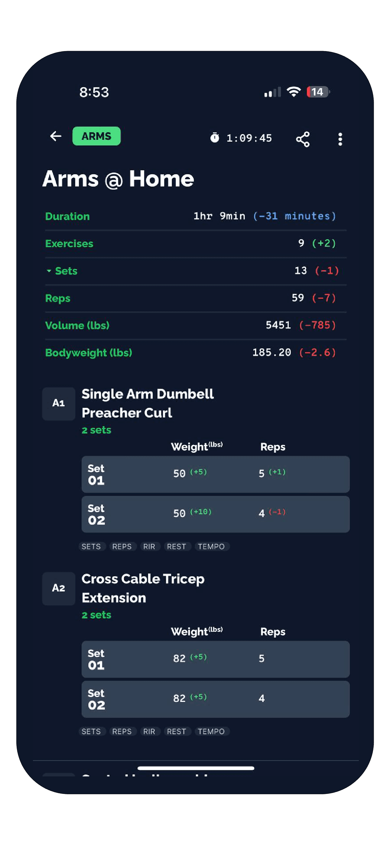 Tracked Training Mobile App