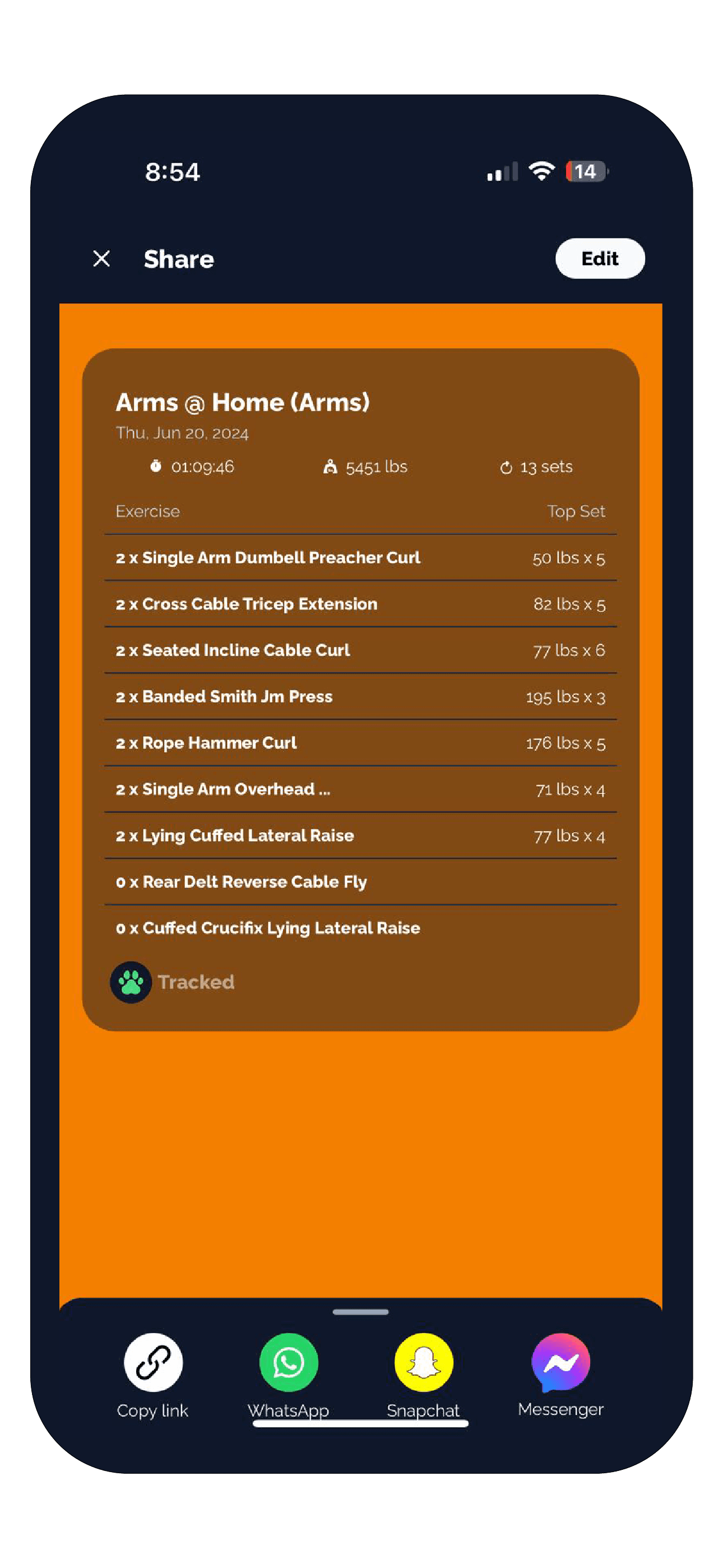 Tracked Training Mobile App