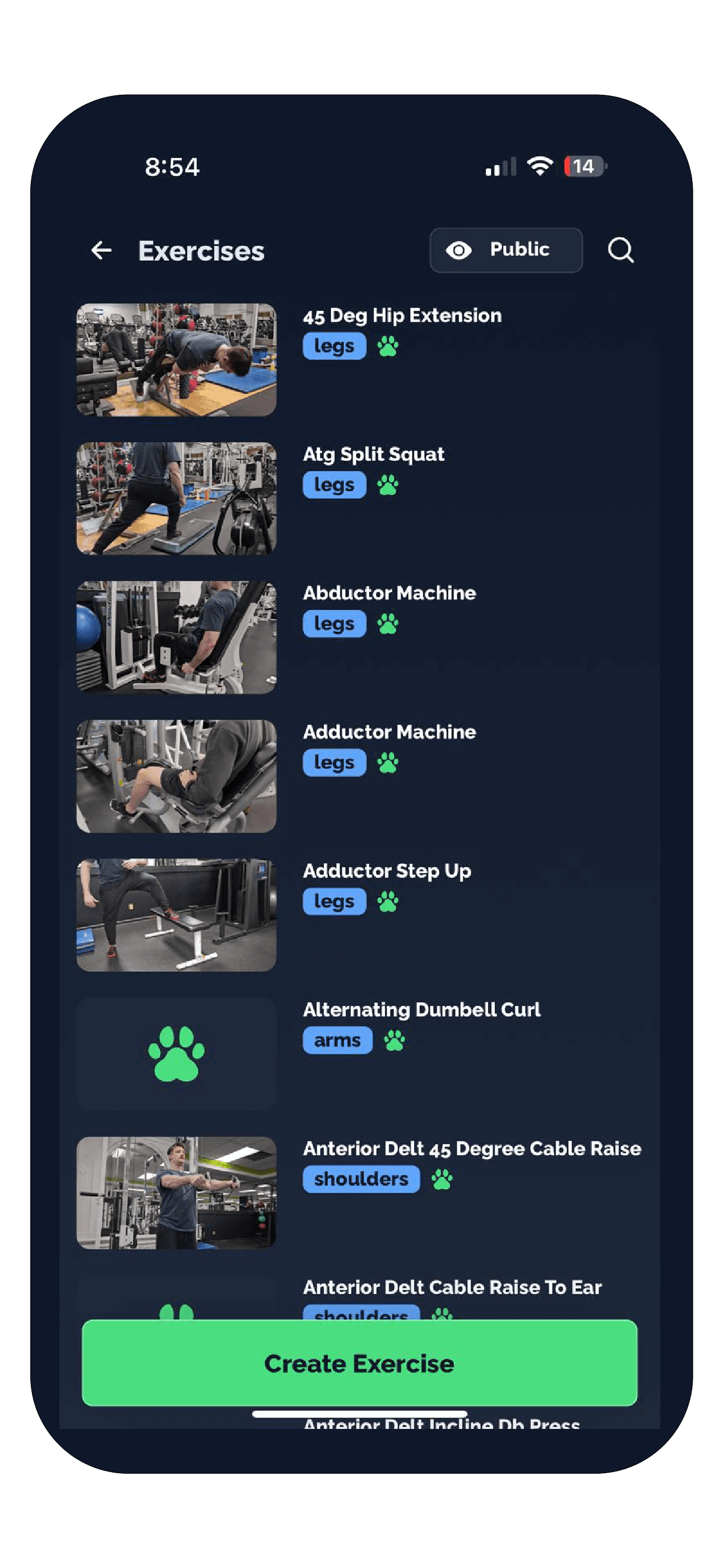 Tracked Training Mobile App