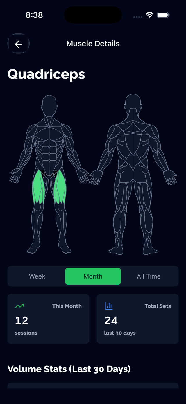 Cronologia globale dell'allenamento muscolare